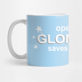 GLOMGOLD saves everyone Mug